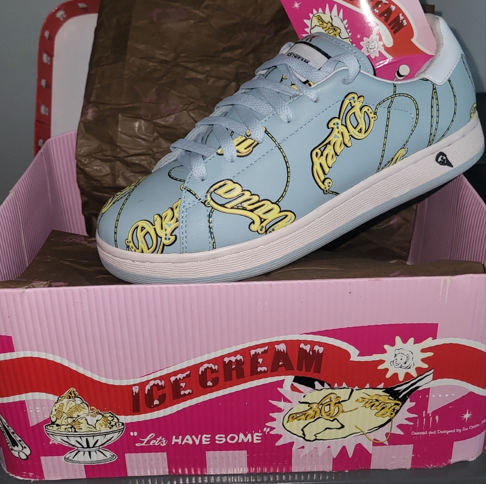 Ice Cream Sneakers, Blue, 6.5